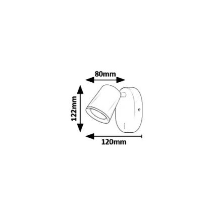 Rabalux 5045 - LED Väggspotlight SOLANGE LED/6W/230V