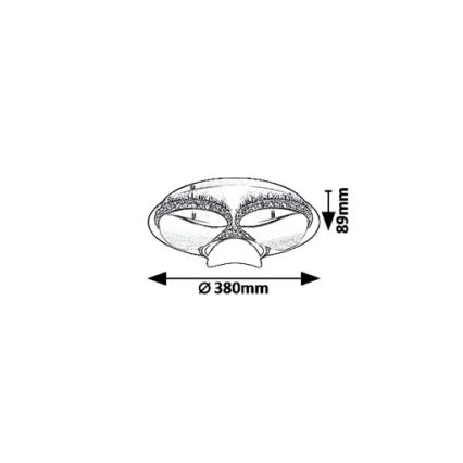 Rabalux 5050 - LED Dimbar Takbelysning CAPRIANA LED/18W/230V