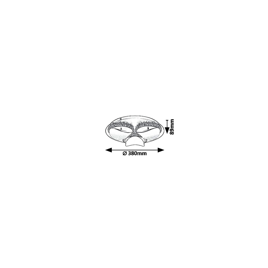 Rabalux 5050 - LED Dimbar Takbelysning CAPRIANA LED/18W/230V