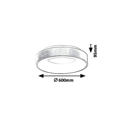 Rabalux - LED taklampa CARMELA LED/50W/230V diameter 60 cm