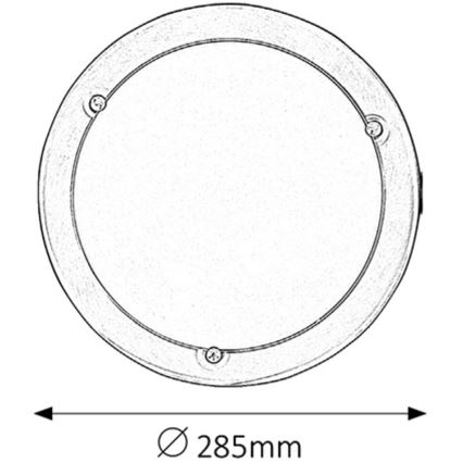 Rabalux - Taklampa 1xE27/60W/230V diameter 28,5 cm