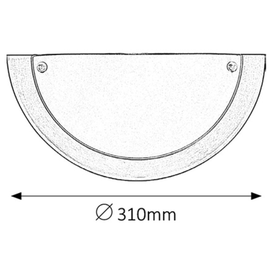 Rabalux - Vägglampa E27/60W/230V