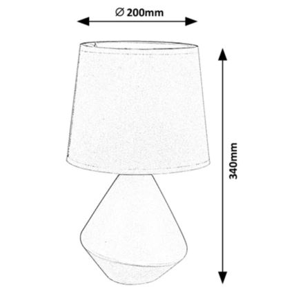 Rabalux - Bordslampa  1xE14/40W/230V brun 