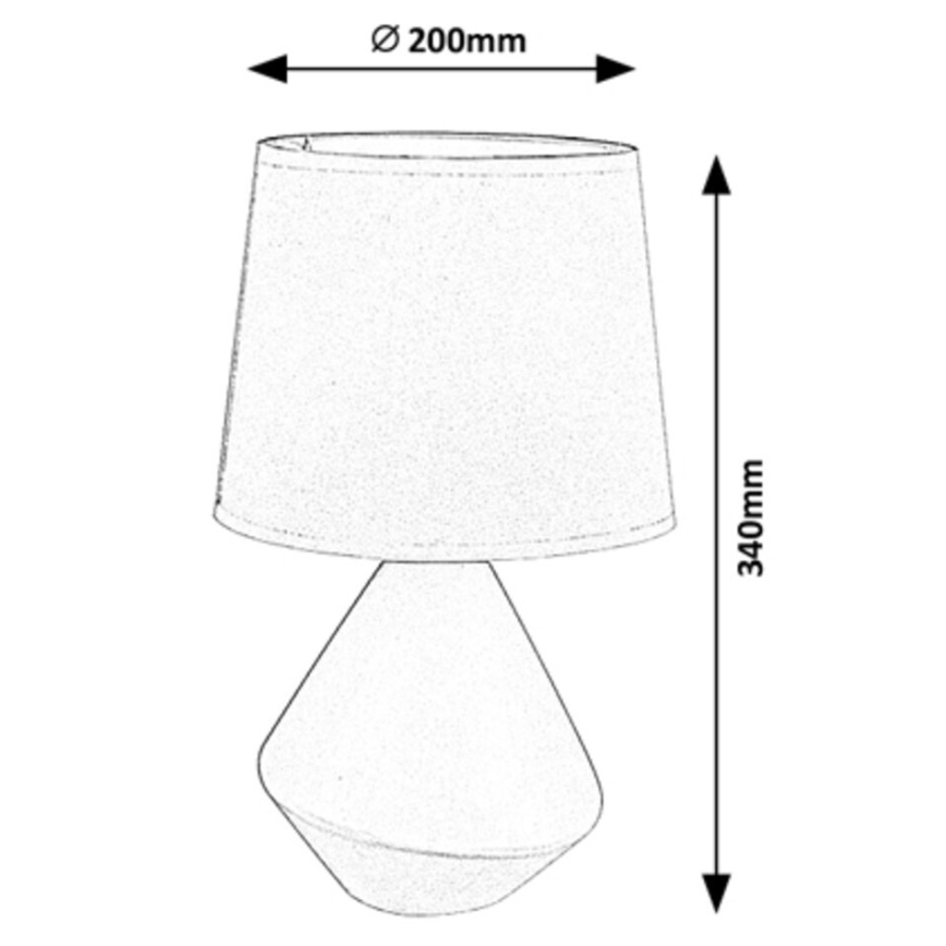 Rabalux - Bordslampa  1xE14/40W/230V brun 