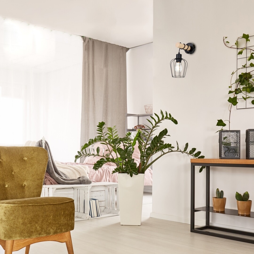 Rabalux - Vägglampa 1xE27/40W/230V gummiträd