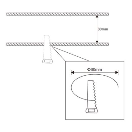 Rabalux - LED hängande taklampa för badrum LED/3W/230V IP44 vit