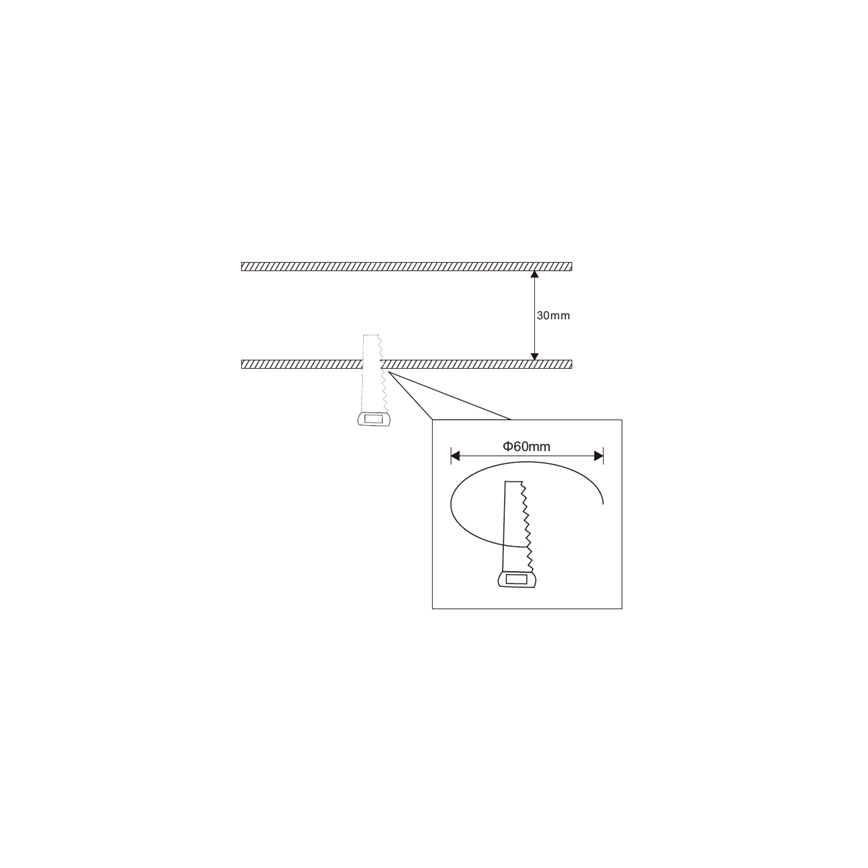 Rabalux - LED hängande taklampa för badrum LED/3W/230V IP44 vit