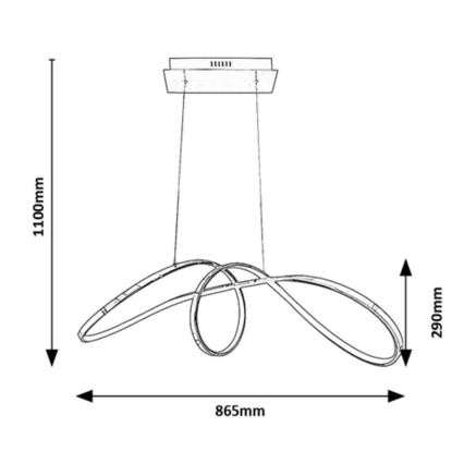 Rabalux - LED-lampa i tak med LED/38W/230V