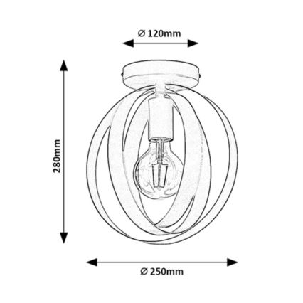 Rabalux - Bordslampa 1xE27/40W/230V