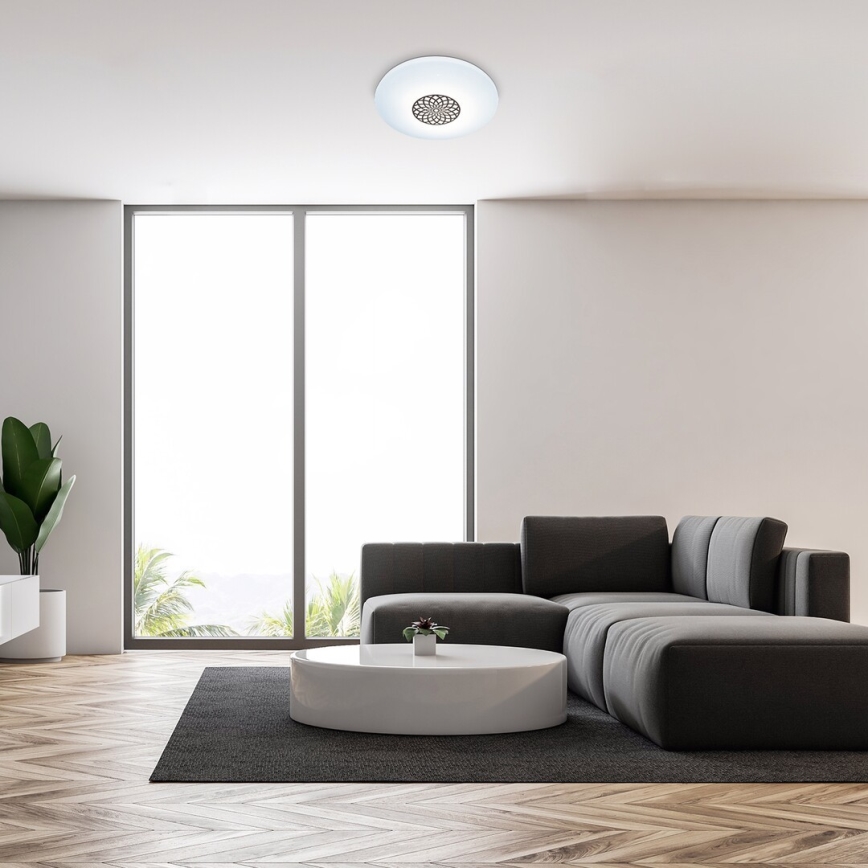 Rabalux - LED RGB dimbar taklampa LED/24W/230V 3000-6500K Wi-Fi Tuya diameter 39,5 cm + fjärrkontroll