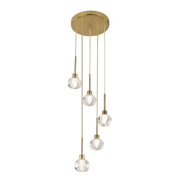 Rabalux 5396 - Ljuskrona med snöre KASSIA 5xG9/5W/230V