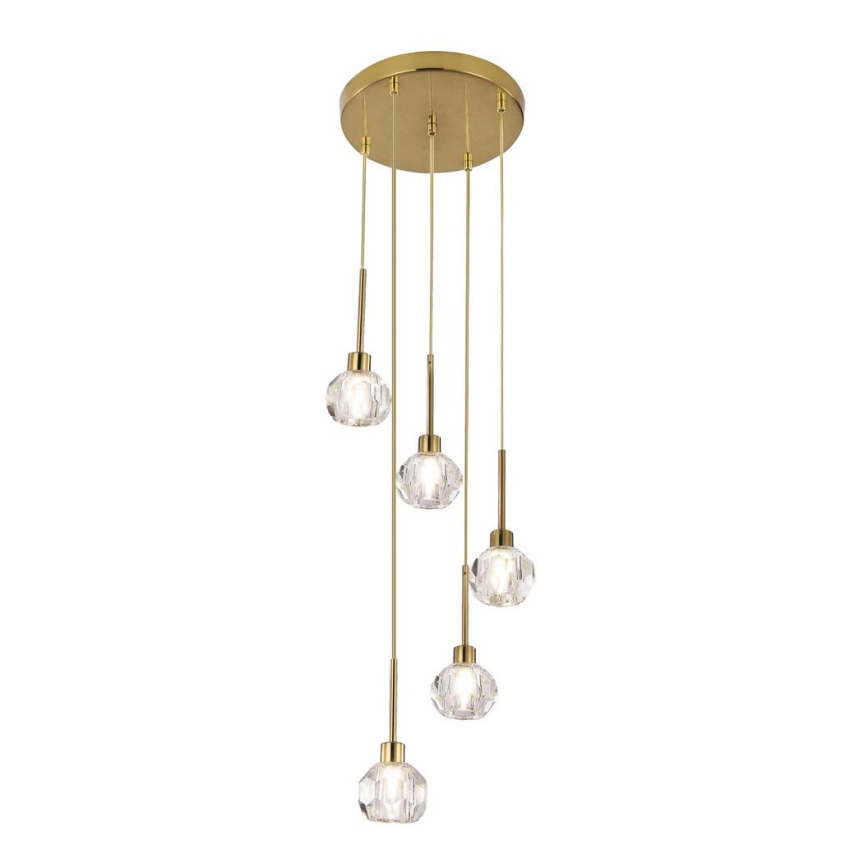 Rabalux 5396 - Ljuskrona med snöre KASSIA 5xG9/5W/230V
