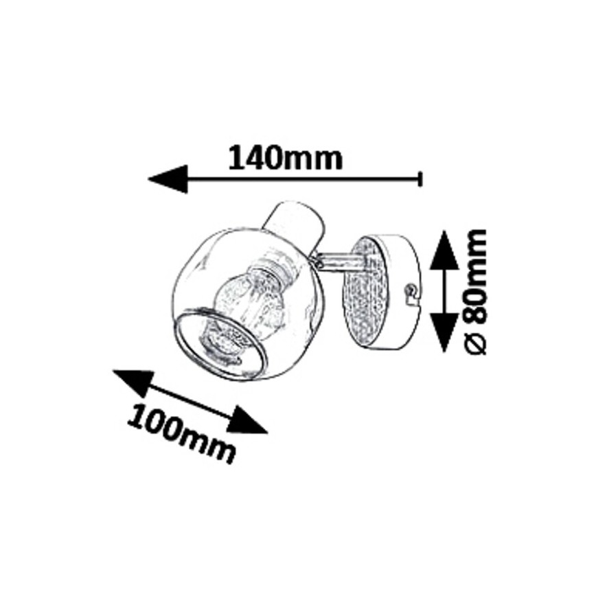 Rabalux 5397 - Väggspotlight SALAZAR 1xE14/40W/230V