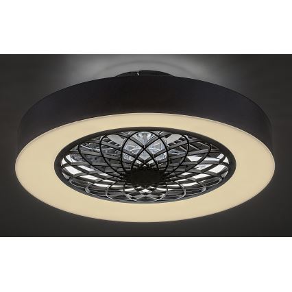Rabalux 5419 - LED Dimbar lampa med fläkt ADONIAS LED/35W/230V + fjärrkontroll