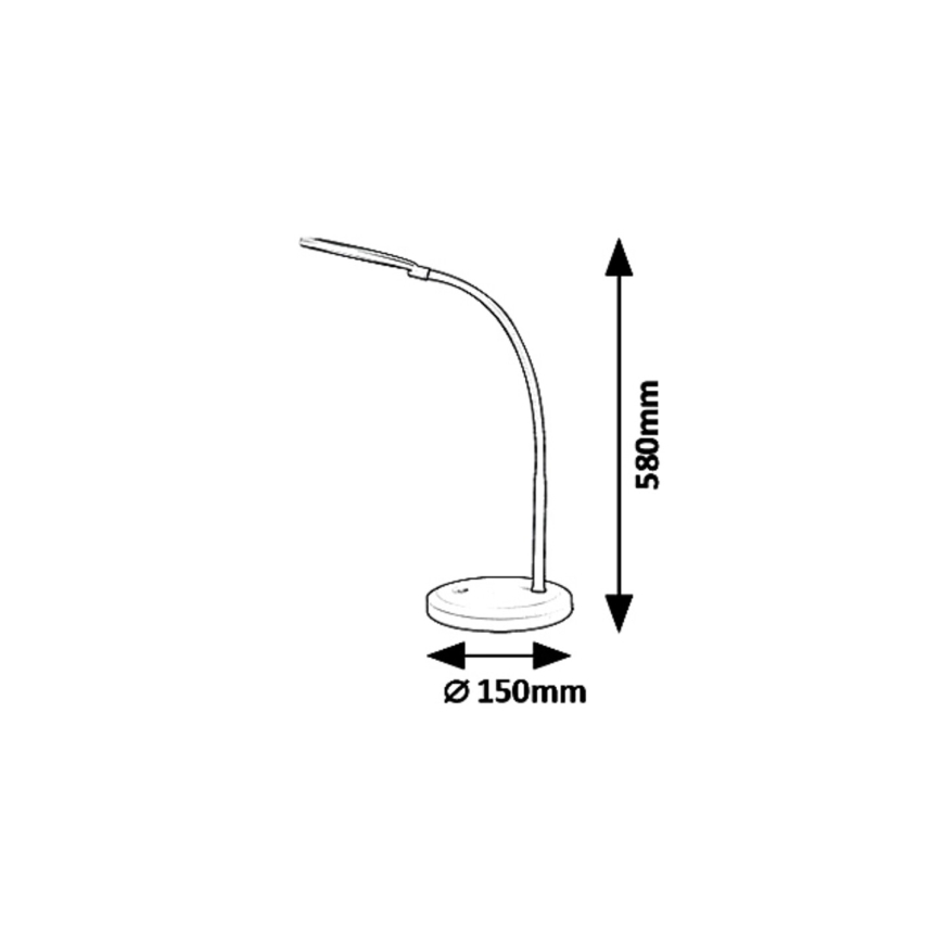 Rabalux 5429 - LED Touch Dimbar Bordslampa TIMOTHY LED/7,5W/230V