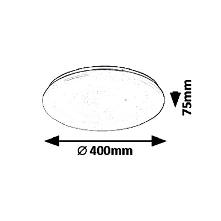 Rabalux - LED Dimbar taklampa LED/36W/230V + fjärrkontroll 3000K - 6500K