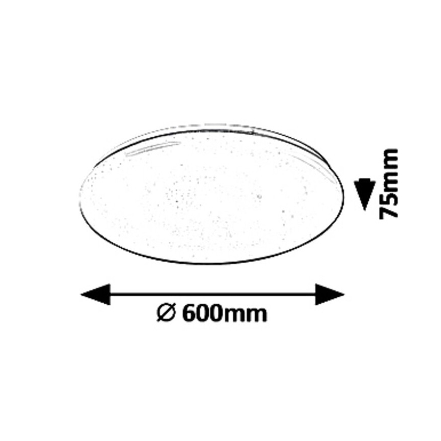 Rabalux 5450 - LED Dimbar Takbelysning DANNY LED/60W/230V