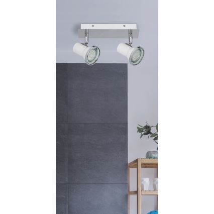 Rabalux 5498 - LED Badrum spotlight STEVE 2xGU10/4,5W/230V