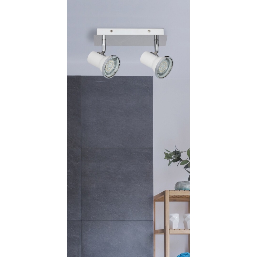 Rabalux 5498 - LED Badrum spotlight STEVE 2xGU10/4,5W/230V