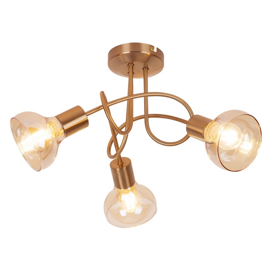 Rabalux 5548 - Ljuskrona HOLLY 3xE14/40W/230V guld