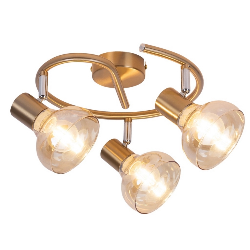 Rabalux 5549 - Spotlight HOLLY 3xE14/40W/230V guld