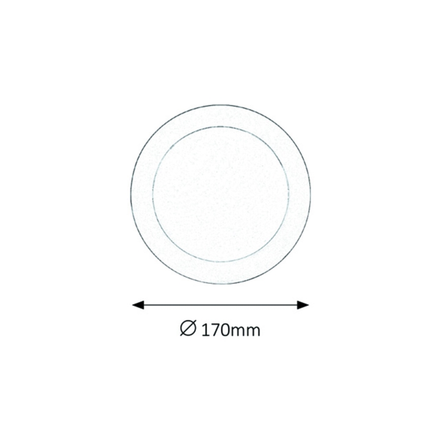 Rabalux 5585 - LED infälld Badrumbelysning LOIS LED/12W/230V IP44 4000K