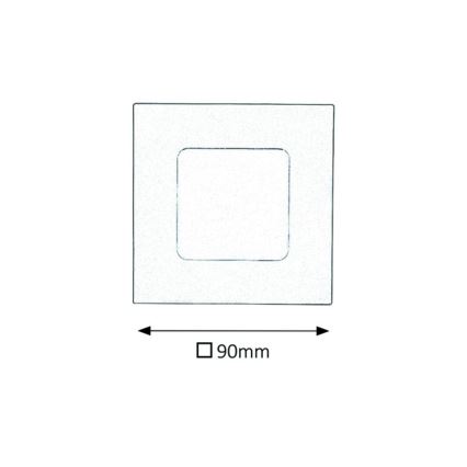 Rabalux 5590 - LED infälld Badrumbelysning LOIS LED/3W/230V IP44 3000K