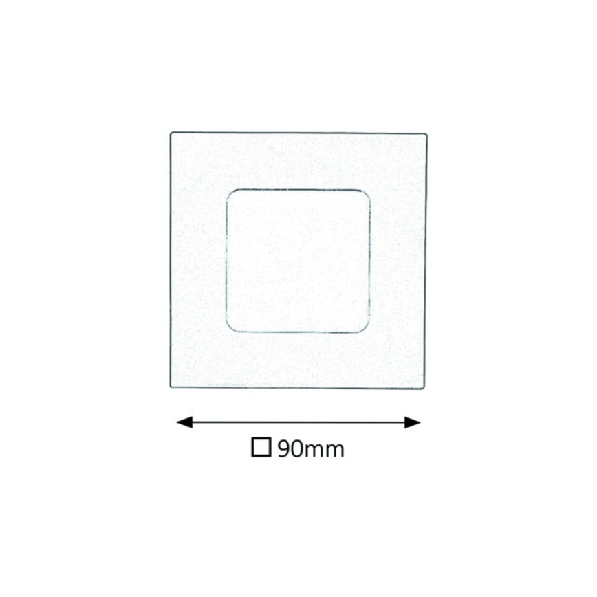 Rabalux 5590 - LED infälld Badrumbelysning LOIS LED/3W/230V IP44 3000K