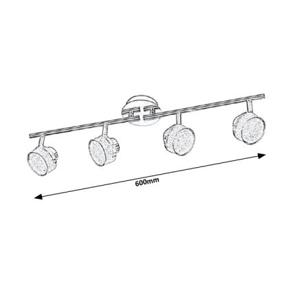 Rabalux 5639 - LED Takpotlight PADMA 4xLED/5W/230V