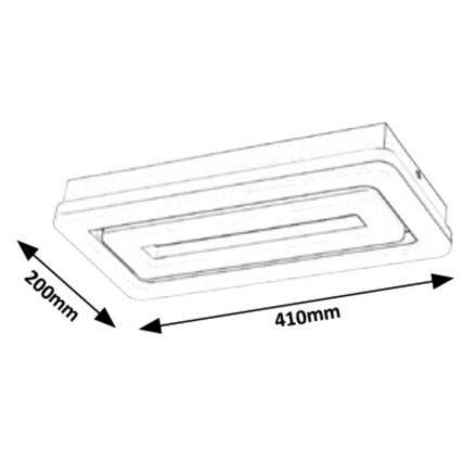 Rabalux - LED taklampa LED/40W/230V 20x41 cm