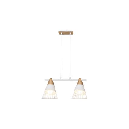 Rabalux 5666 - Ljuskrona med snöre ISAAC 2xE27/60W/230V
