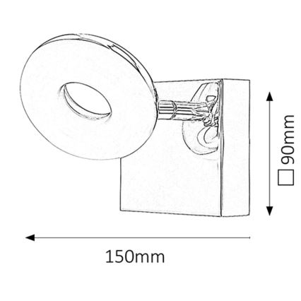 Rabalux 5716 - LED Badrumsbelysning BEATA LED/5W/230V