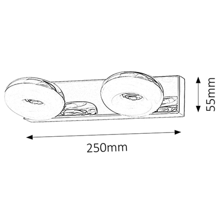 Rabalux 5717 - LED Badrumsbelysning BEATA 2xLED/5W/230V