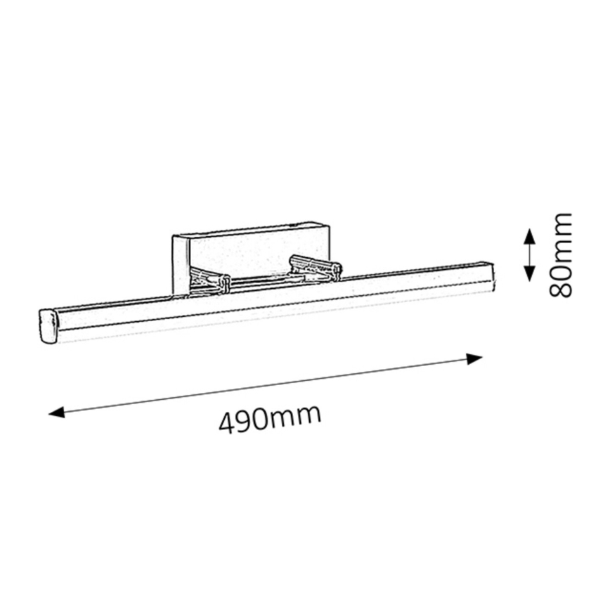 Rabalux 5719 - Badrumsbelysning SILAS LED/12W/230V IP44