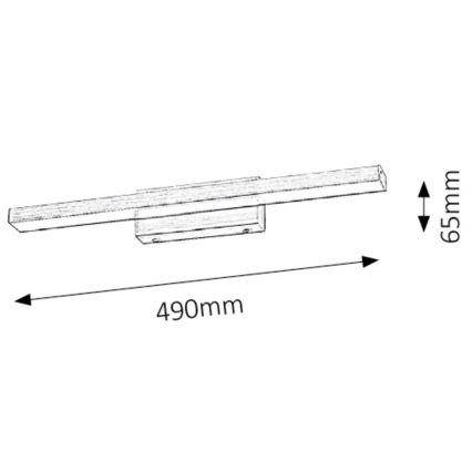 Rabalux 5721 - LED Badrum spegelbelysning JOHN 1xLED/12W/230V