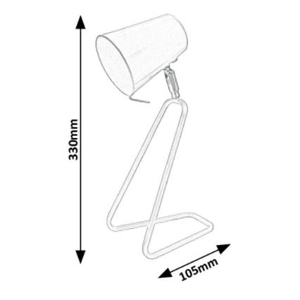Rabalux 5778 - Bordslampa SAMSON 1xE14/25W/230V