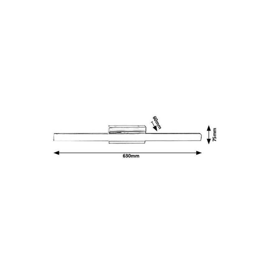 Rabalux 5781 - LED Badrumsbelysning vägg BASTIAN LED/13W/230V IP44