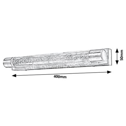 Rabalux 5786 - LED Badrumsbelysning vägg ABBEY 2xLED/5W/230V IP44