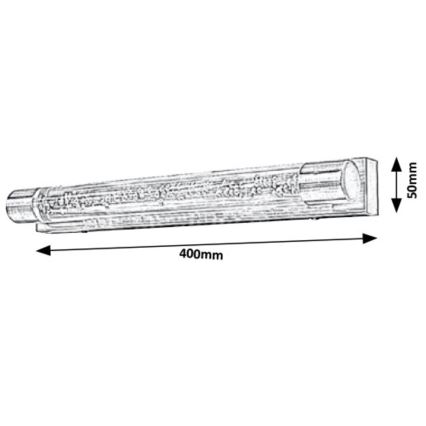 Rabalux 5787 - LED Badrumsbelysning vägg ABBEY 2xLED/5W/230V IP44