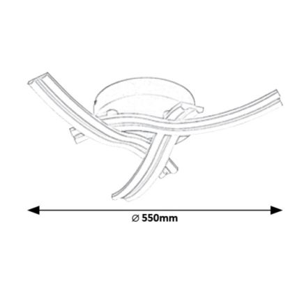 Rabalux 5889 - LED Takbelysning TULIO LED/40W/230V