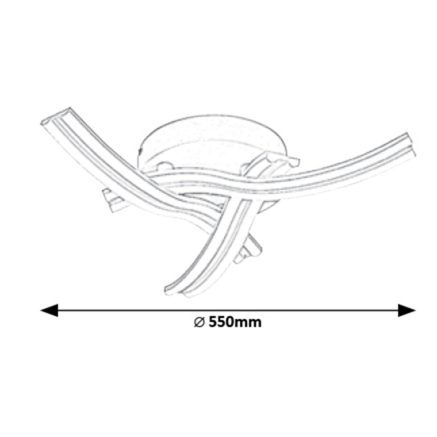 Rabalux 5889 - LED Takbelysning TULIO LED/40W/230V