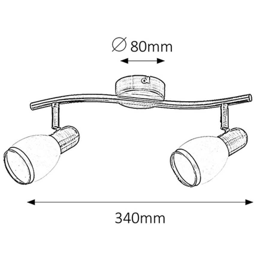 Rabalux 5971 - Spotlight ELITE 2xE14/40W