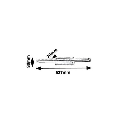 Rabalux 6130 - LED Badrum spegelbelysning JOHN LED/18W/230V IP44