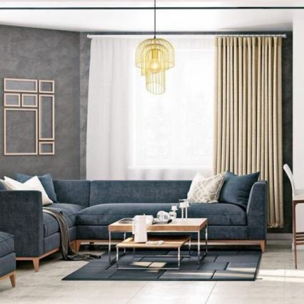 Rabalux 6228 - Ljuskrona med snöre ROWENA 1xE27/60W/230V