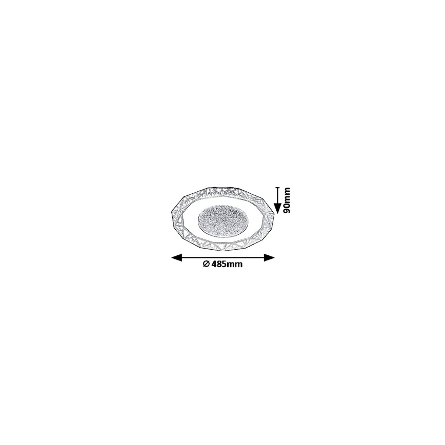 Rabalux 6294 - LED Takbelysning SIREN LED/50W/230V