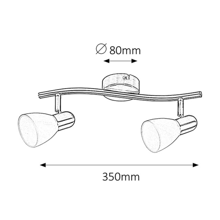Rabalux 6302 - Spotlight SOMA 2xE14/40W/230V