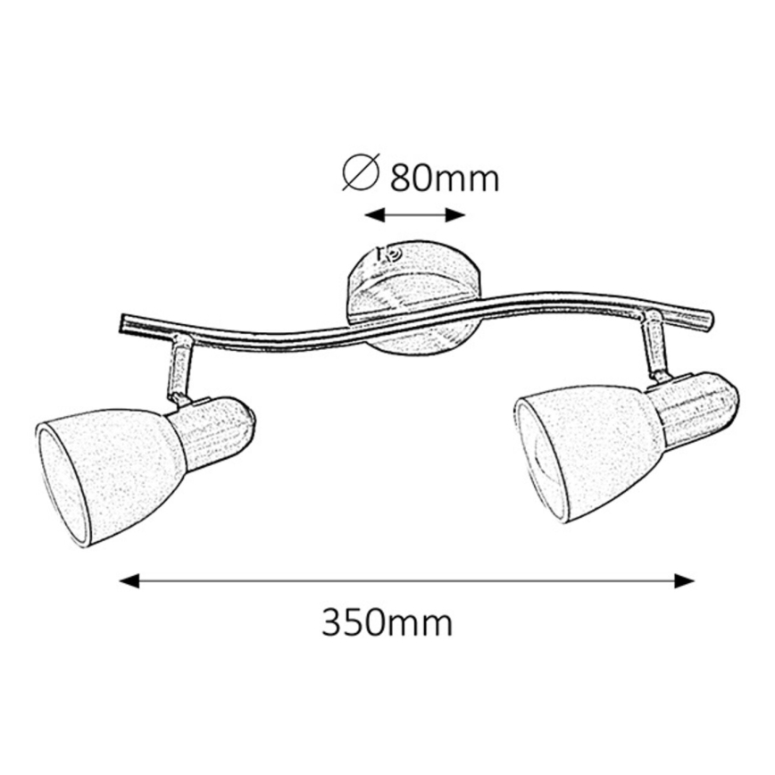 Rabalux 6307 - Spotlight SOMA 2xE14/40W/230V