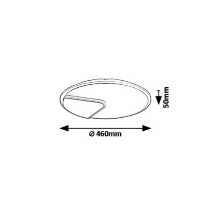 Rabalux - LED taklampa BOSWELL LED/40W/230V diameter 46 cm