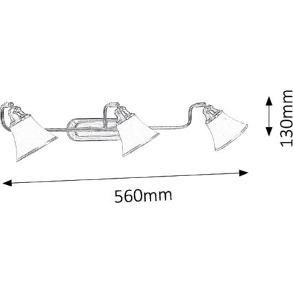 Rabalux 6547 - Spotlight GRANDO 3xE14/40W/230V