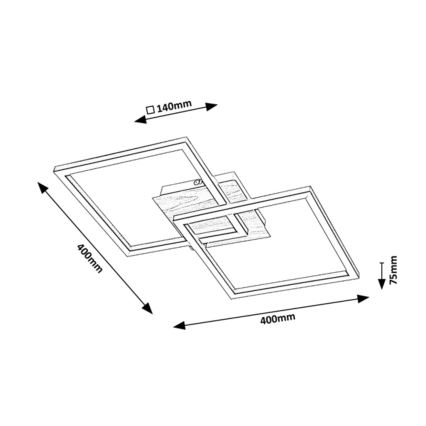 Rabalux - LED taklampa LED/24W/230V